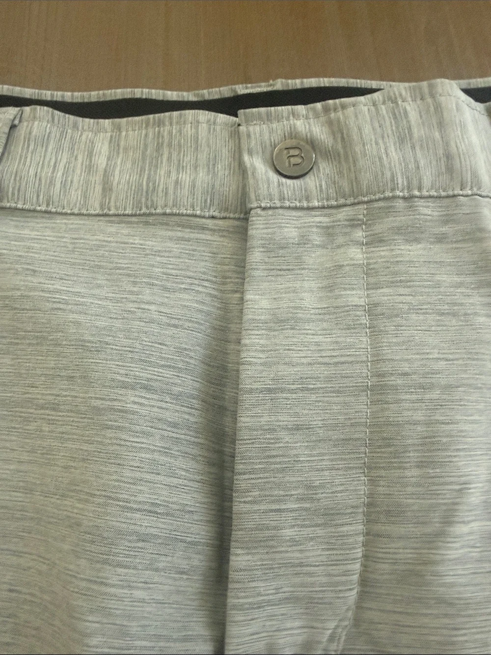 BYLT Basics Light Gray Flat Front Men's Shorts size 36